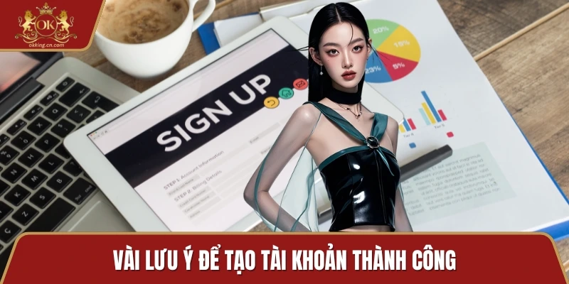Vài lưu ý để tạo tài khoản thành công